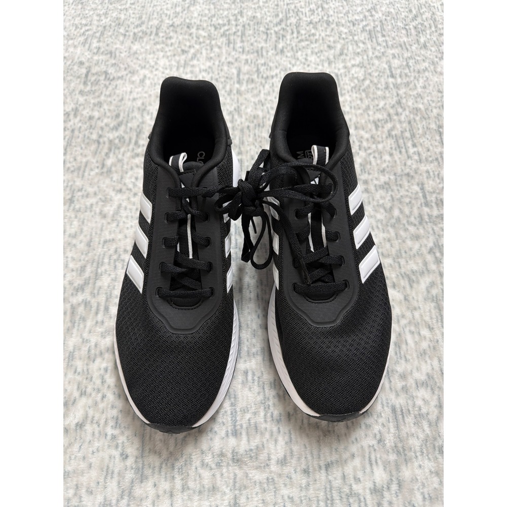 Adidas Run Falcon 3.0 Mens‎ Running Shoes Core Black Cloud White Size 10 NWOB